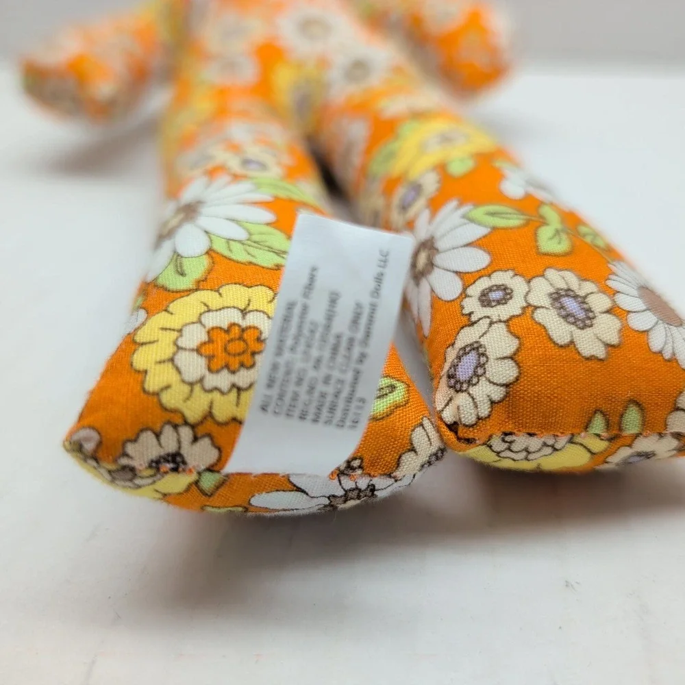Dammit Doll Classic Stress Relief Gag Gift Orange Floral Daisy Blue Hair